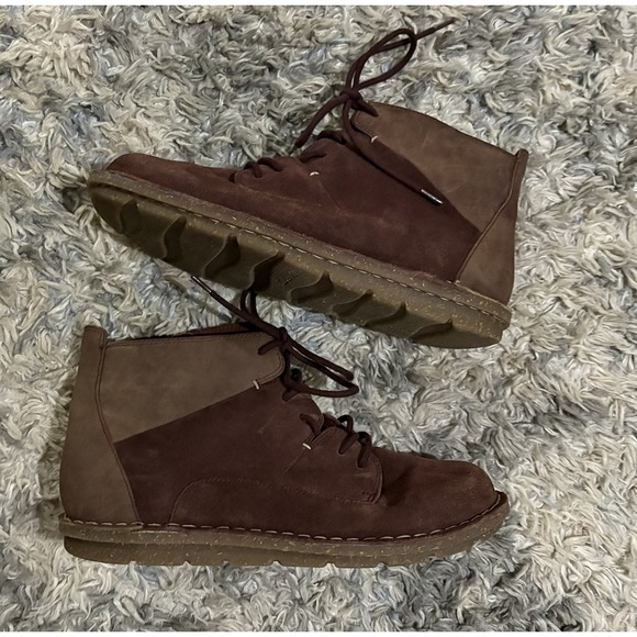 Clarks Shoes - Clark's Tamitha Boots Purple Suede Sz 7 Euc